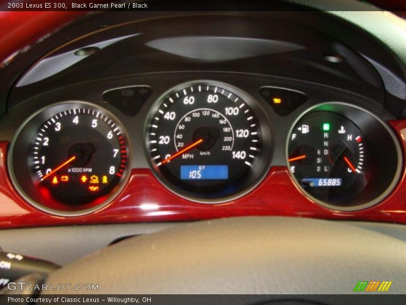 Black Garnet Pearl / Black 2003 Lexus ES 300