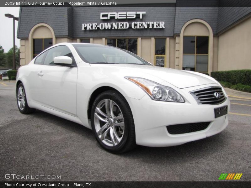 Moonlight White / Graphite 2009 Infiniti G 37 Journey Coupe