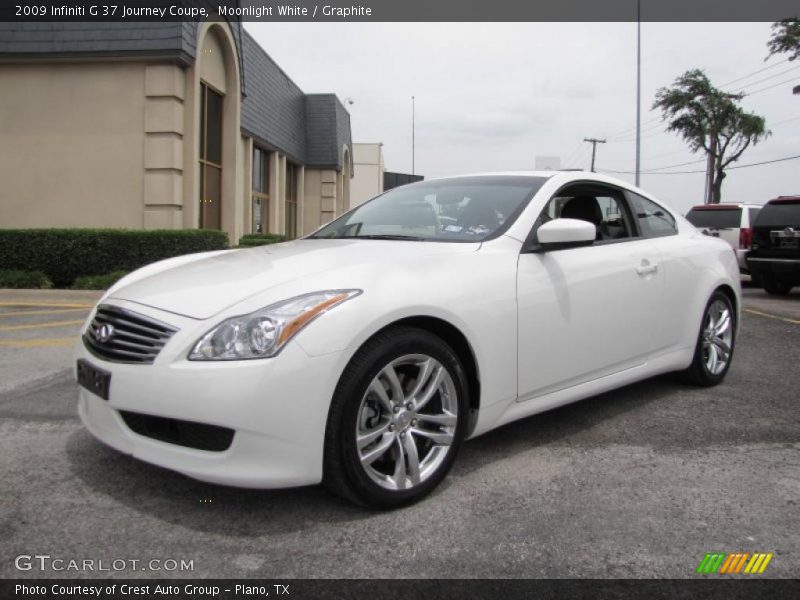 Moonlight White / Graphite 2009 Infiniti G 37 Journey Coupe