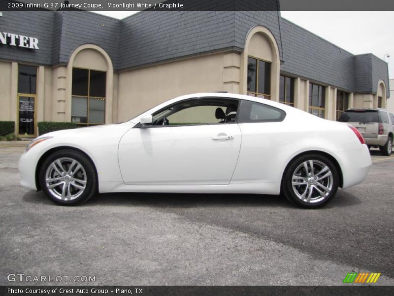 Moonlight White / Graphite 2009 Infiniti G 37 Journey Coupe