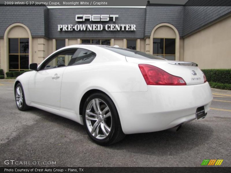 Moonlight White / Graphite 2009 Infiniti G 37 Journey Coupe