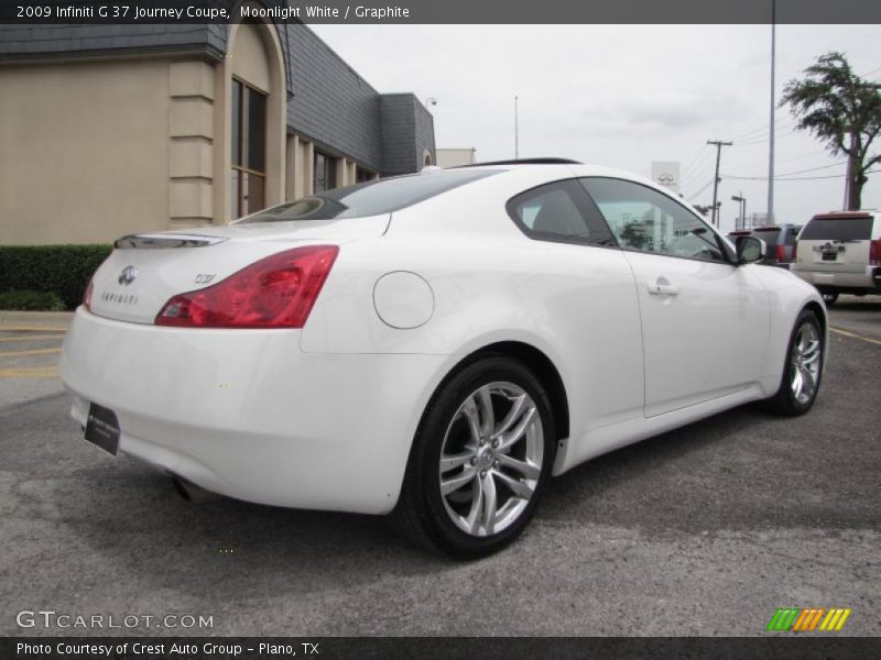 Moonlight White / Graphite 2009 Infiniti G 37 Journey Coupe
