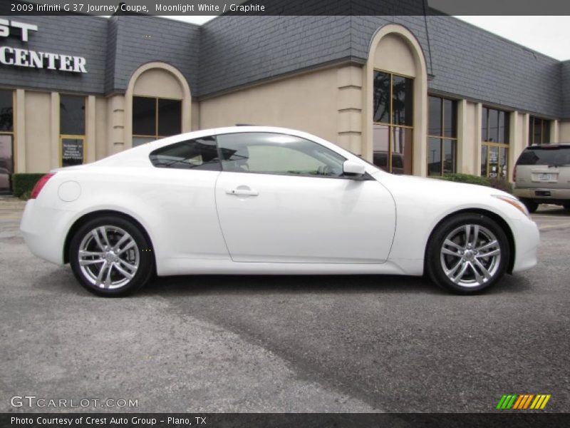 Moonlight White / Graphite 2009 Infiniti G 37 Journey Coupe