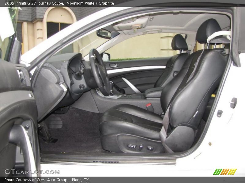 Moonlight White / Graphite 2009 Infiniti G 37 Journey Coupe