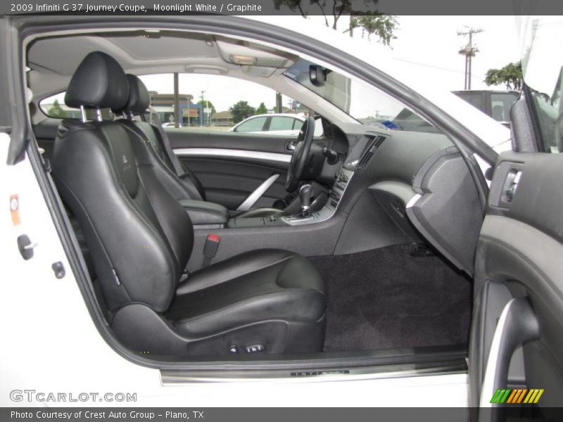 Moonlight White / Graphite 2009 Infiniti G 37 Journey Coupe