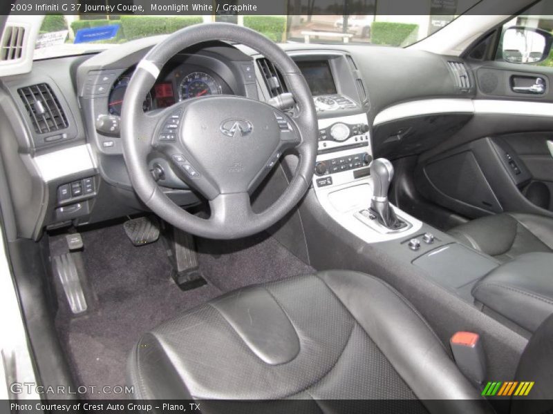 Moonlight White / Graphite 2009 Infiniti G 37 Journey Coupe