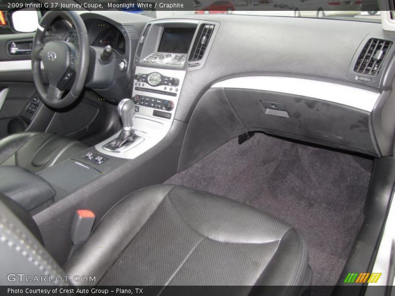 Moonlight White / Graphite 2009 Infiniti G 37 Journey Coupe
