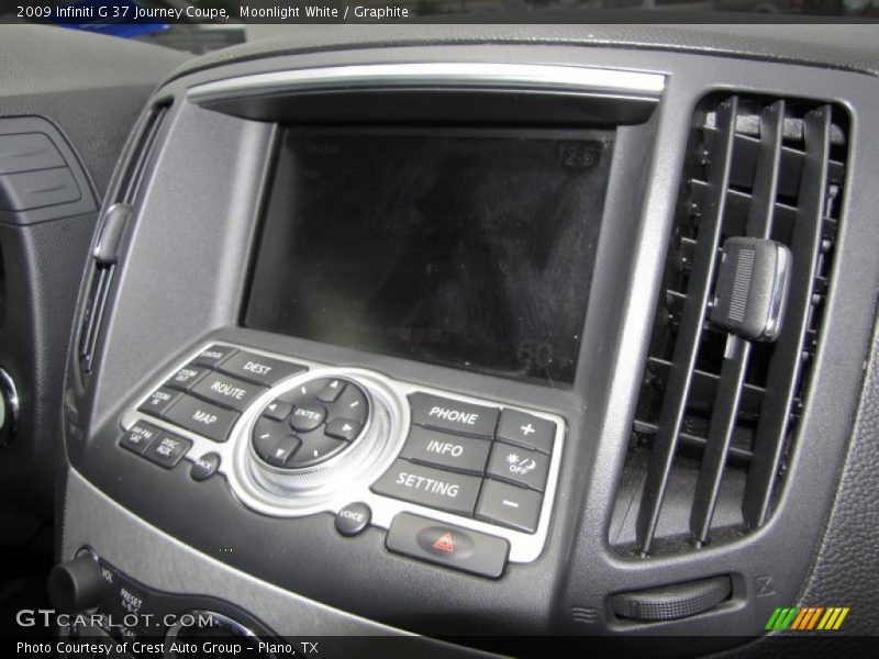 Moonlight White / Graphite 2009 Infiniti G 37 Journey Coupe