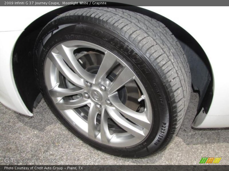 Moonlight White / Graphite 2009 Infiniti G 37 Journey Coupe
