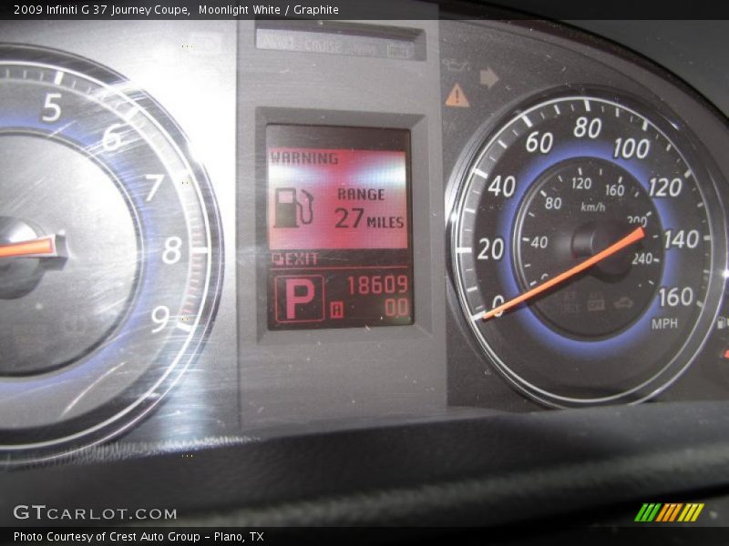 Moonlight White / Graphite 2009 Infiniti G 37 Journey Coupe