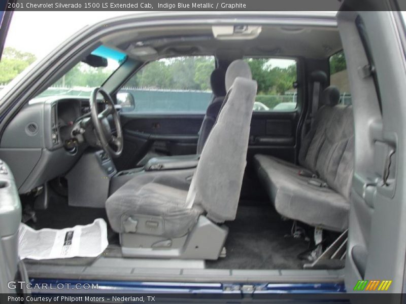 Indigo Blue Metallic / Graphite 2001 Chevrolet Silverado 1500 LS Extended Cab