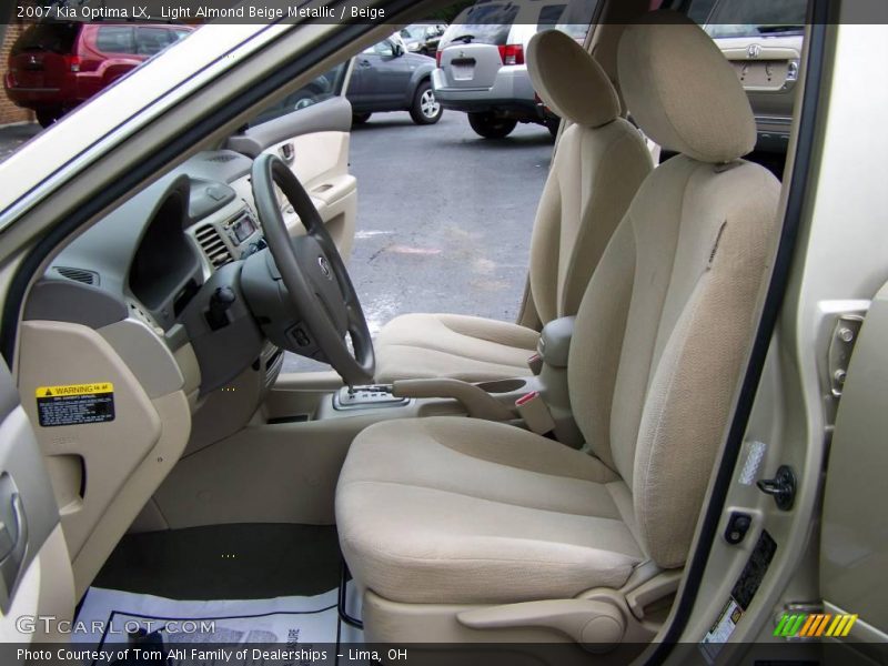 Light Almond Beige Metallic / Beige 2007 Kia Optima LX