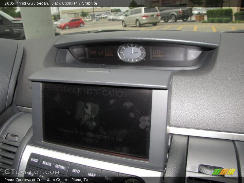 Black Obsidian / Graphite 2005 Infiniti G 35 Sedan