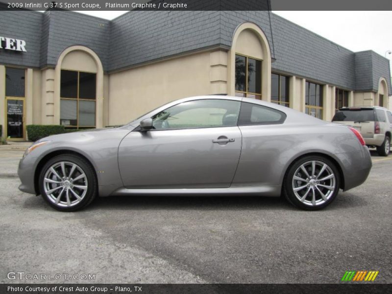 Platinum Graphite / Graphite 2009 Infiniti G 37 S Sport Coupe