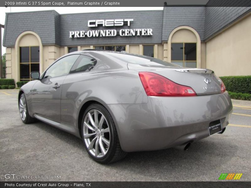 Platinum Graphite / Graphite 2009 Infiniti G 37 S Sport Coupe