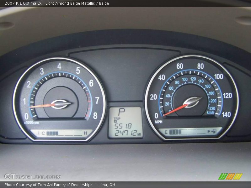 Light Almond Beige Metallic / Beige 2007 Kia Optima LX