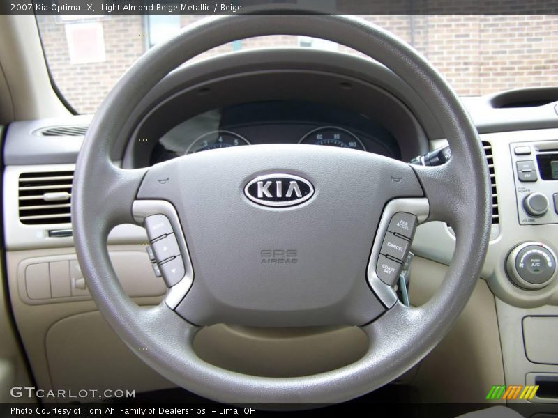 Light Almond Beige Metallic / Beige 2007 Kia Optima LX