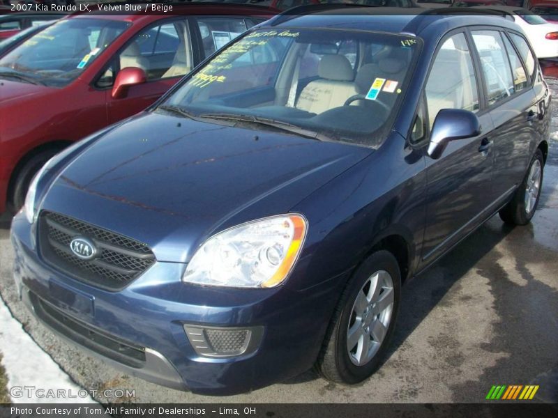 Velvet Blue / Beige 2007 Kia Rondo LX