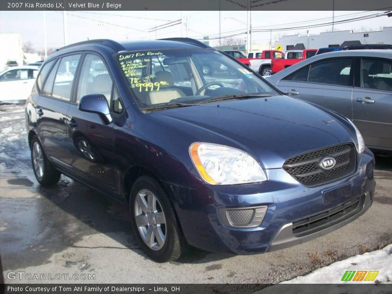 Velvet Blue / Beige 2007 Kia Rondo LX