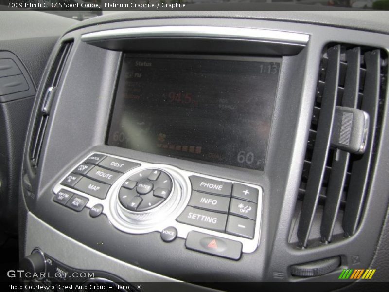 Platinum Graphite / Graphite 2009 Infiniti G 37 S Sport Coupe
