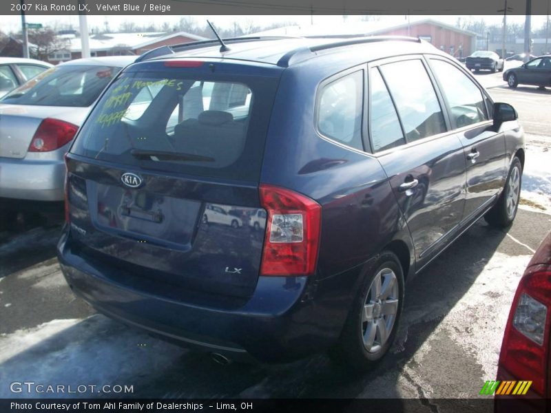 Velvet Blue / Beige 2007 Kia Rondo LX