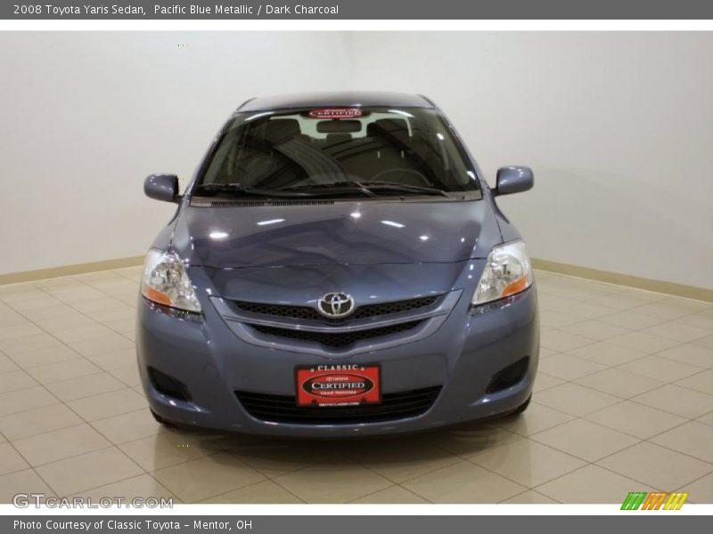 Pacific Blue Metallic / Dark Charcoal 2008 Toyota Yaris Sedan