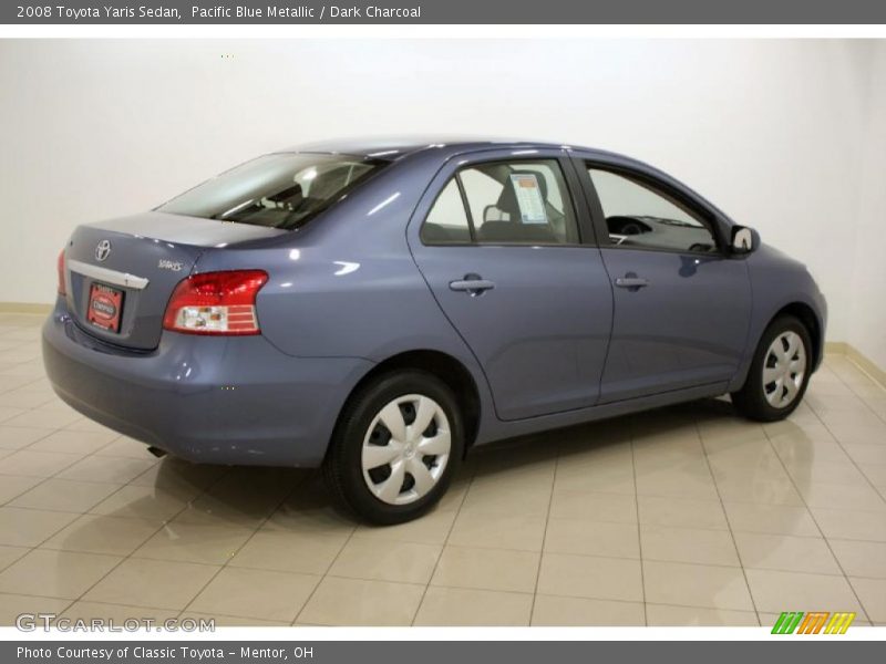Pacific Blue Metallic / Dark Charcoal 2008 Toyota Yaris Sedan