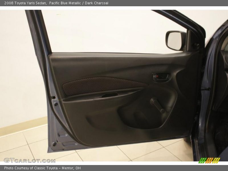 Pacific Blue Metallic / Dark Charcoal 2008 Toyota Yaris Sedan