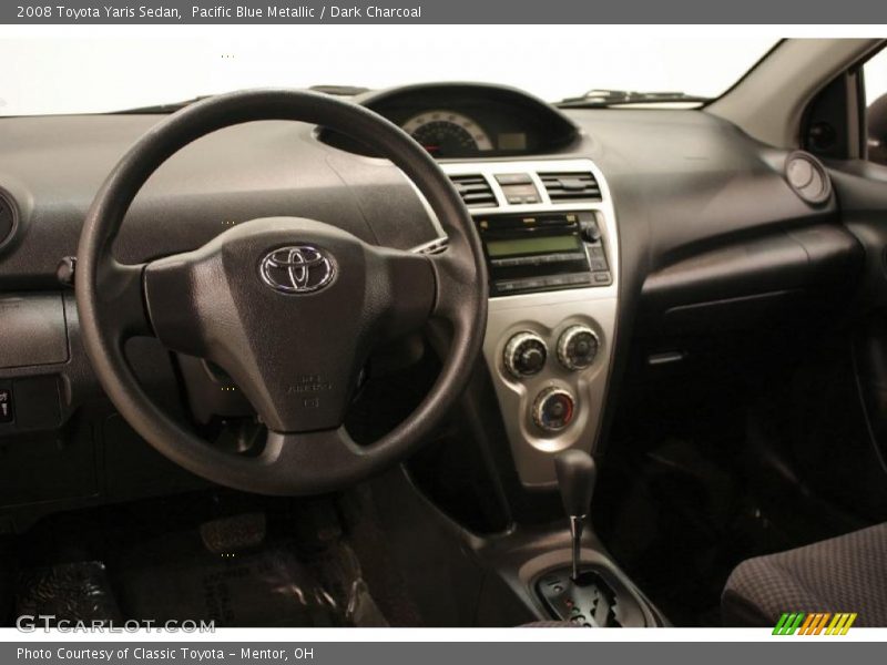 Pacific Blue Metallic / Dark Charcoal 2008 Toyota Yaris Sedan