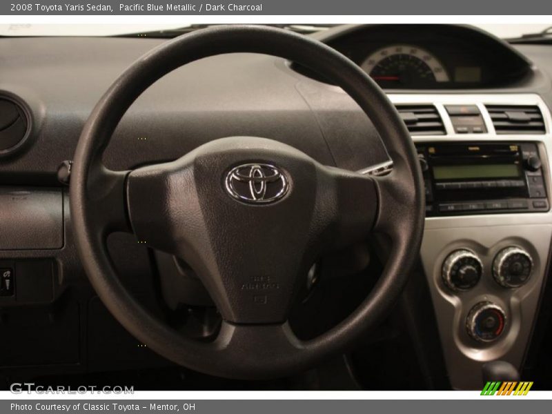 Pacific Blue Metallic / Dark Charcoal 2008 Toyota Yaris Sedan