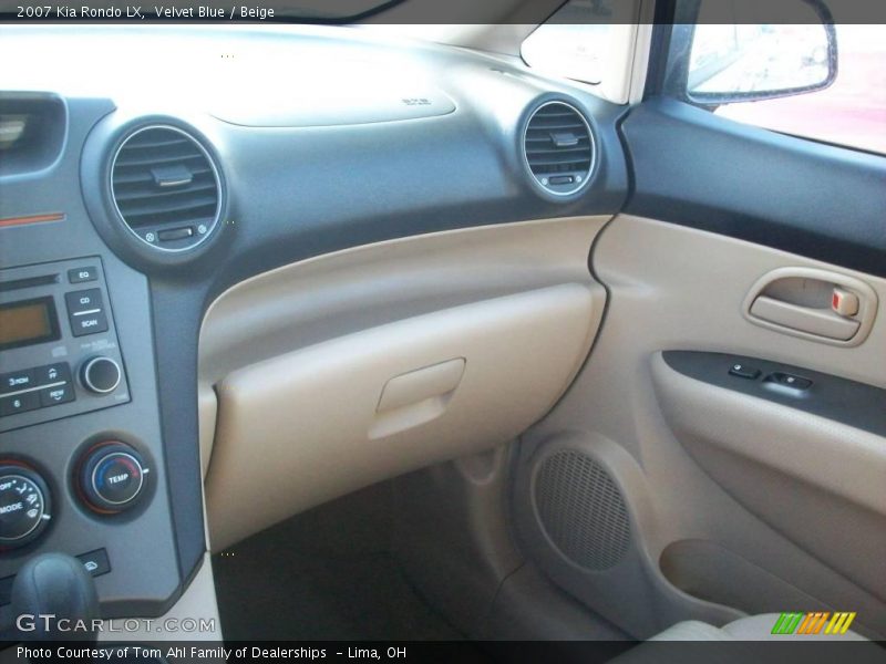 Velvet Blue / Beige 2007 Kia Rondo LX