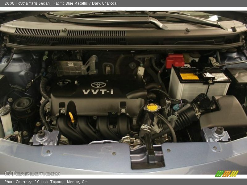 Pacific Blue Metallic / Dark Charcoal 2008 Toyota Yaris Sedan