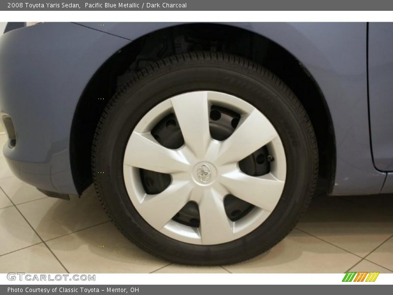 Pacific Blue Metallic / Dark Charcoal 2008 Toyota Yaris Sedan