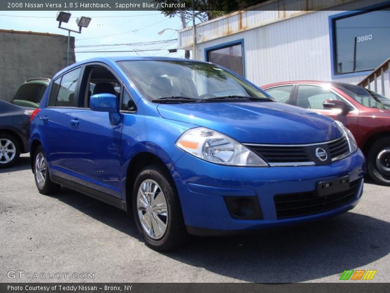 Sapphire Blue / Charcoal 2008 Nissan Versa 1.8 S Hatchback