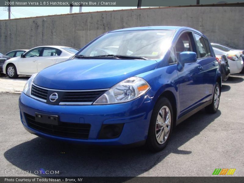 Sapphire Blue / Charcoal 2008 Nissan Versa 1.8 S Hatchback