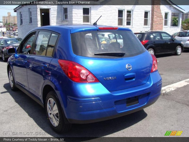 Sapphire Blue / Charcoal 2008 Nissan Versa 1.8 S Hatchback