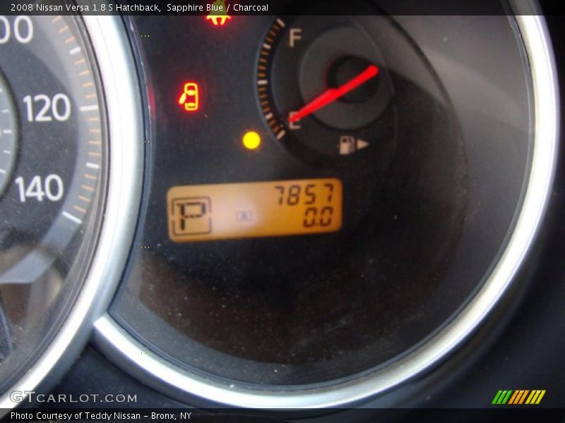 Sapphire Blue / Charcoal 2008 Nissan Versa 1.8 S Hatchback