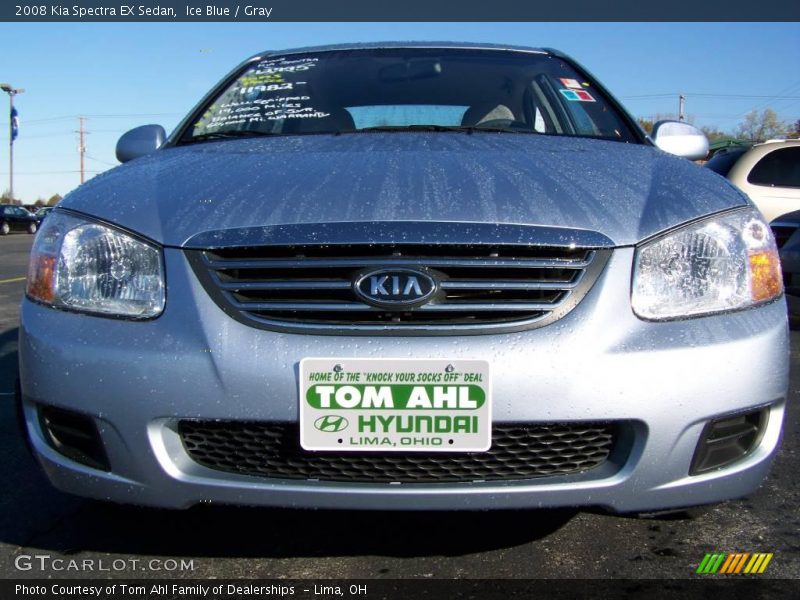 Ice Blue / Gray 2008 Kia Spectra EX Sedan