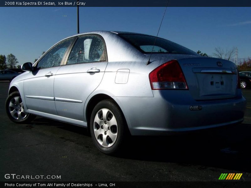 Ice Blue / Gray 2008 Kia Spectra EX Sedan