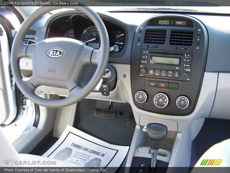Ice Blue / Gray 2008 Kia Spectra EX Sedan