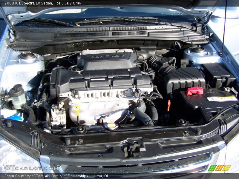 Ice Blue / Gray 2008 Kia Spectra EX Sedan