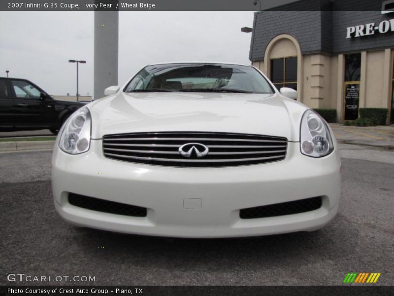 Ivory Pearl / Wheat Beige 2007 Infiniti G 35 Coupe