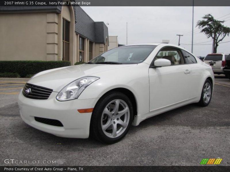 Ivory Pearl / Wheat Beige 2007 Infiniti G 35 Coupe