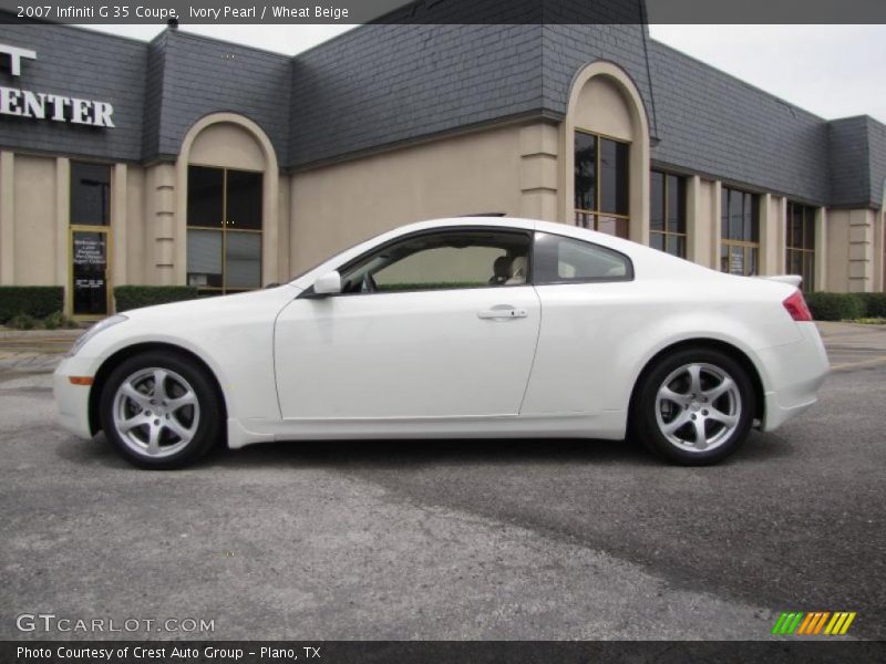 Ivory Pearl / Wheat Beige 2007 Infiniti G 35 Coupe