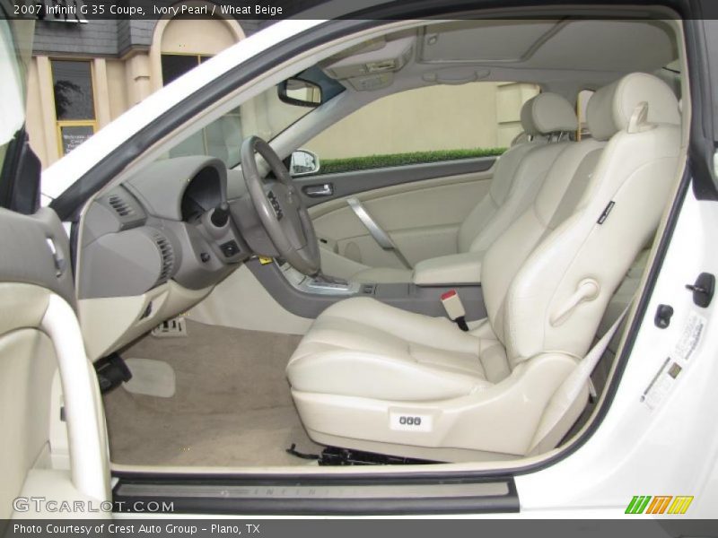 Ivory Pearl / Wheat Beige 2007 Infiniti G 35 Coupe