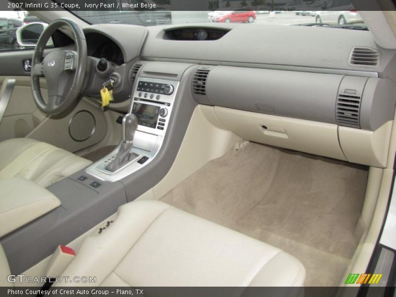 Ivory Pearl / Wheat Beige 2007 Infiniti G 35 Coupe