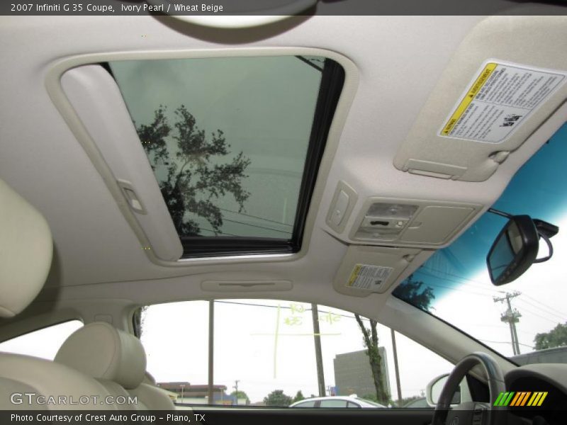 Ivory Pearl / Wheat Beige 2007 Infiniti G 35 Coupe