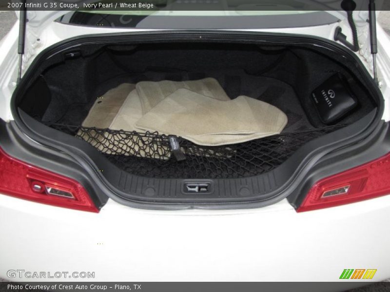 Ivory Pearl / Wheat Beige 2007 Infiniti G 35 Coupe