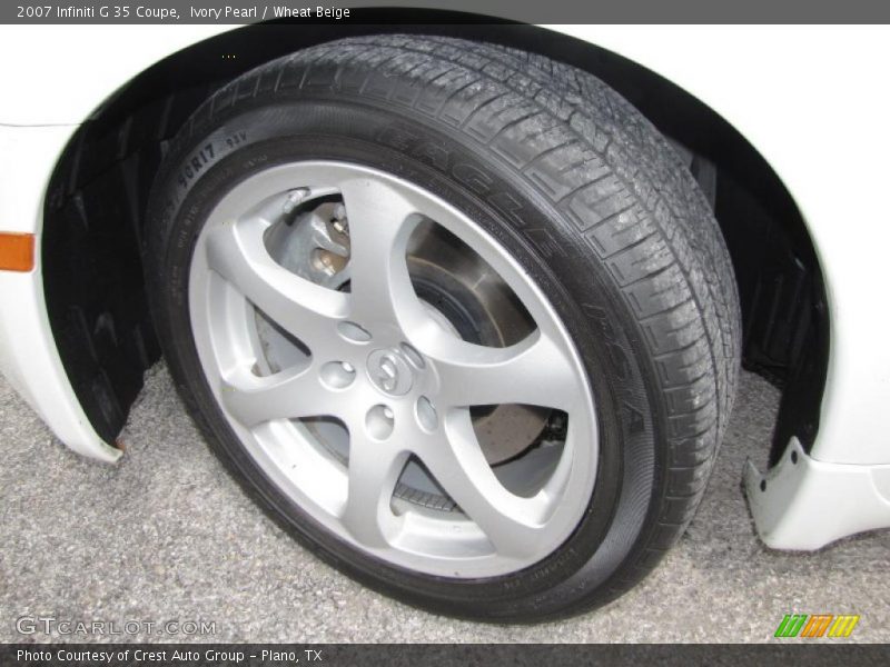 Ivory Pearl / Wheat Beige 2007 Infiniti G 35 Coupe
