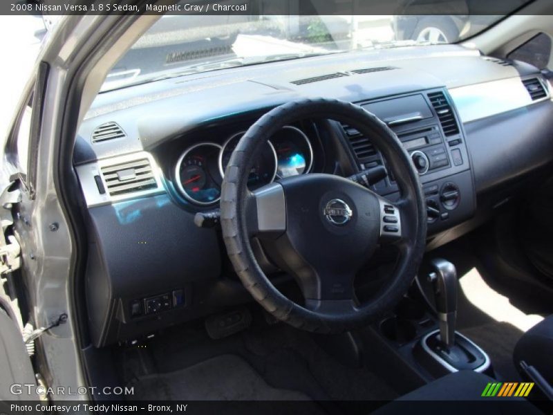 Magnetic Gray / Charcoal 2008 Nissan Versa 1.8 S Sedan